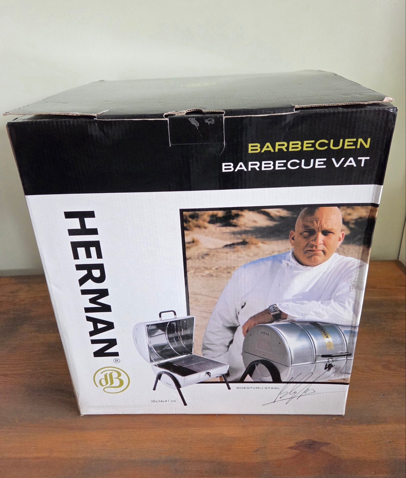 Herman den Blijker Barbecue Vat (RVS / Rookoven) NIEUW, Ophalen, Nieuw