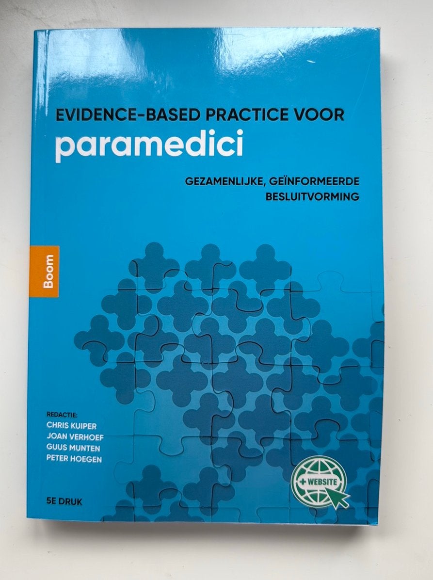 Evidence based practice voor paramedici, Boeken, Ophalen of Verzenden, Zo goed als nieuw