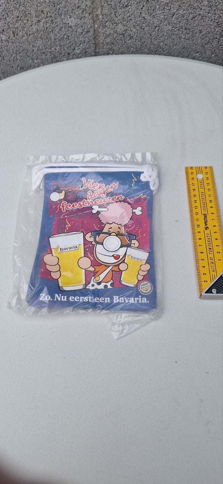 Bavaria bier carnaval vlaggenlijn nieuw, Verzamelen, Biermerken, Ophalen of Verzenden, Nieuw, Bavaria