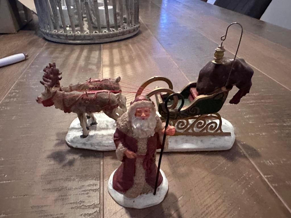 Lemax kerstman en arrenslee, Diversen, Ophalen, Zo goed als nieuw