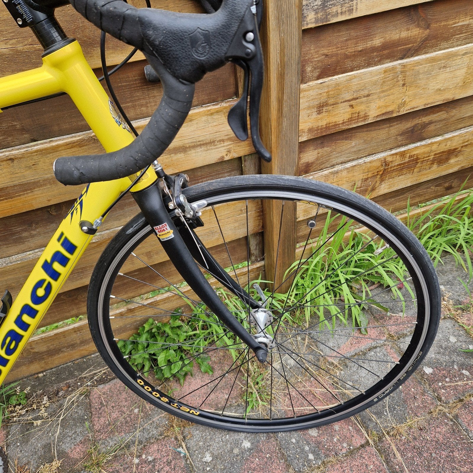Bianchi Racefiets - Geel, Gebruikt, Fietsen en Brommers, Fietsen | Racefietsen, Ophalen