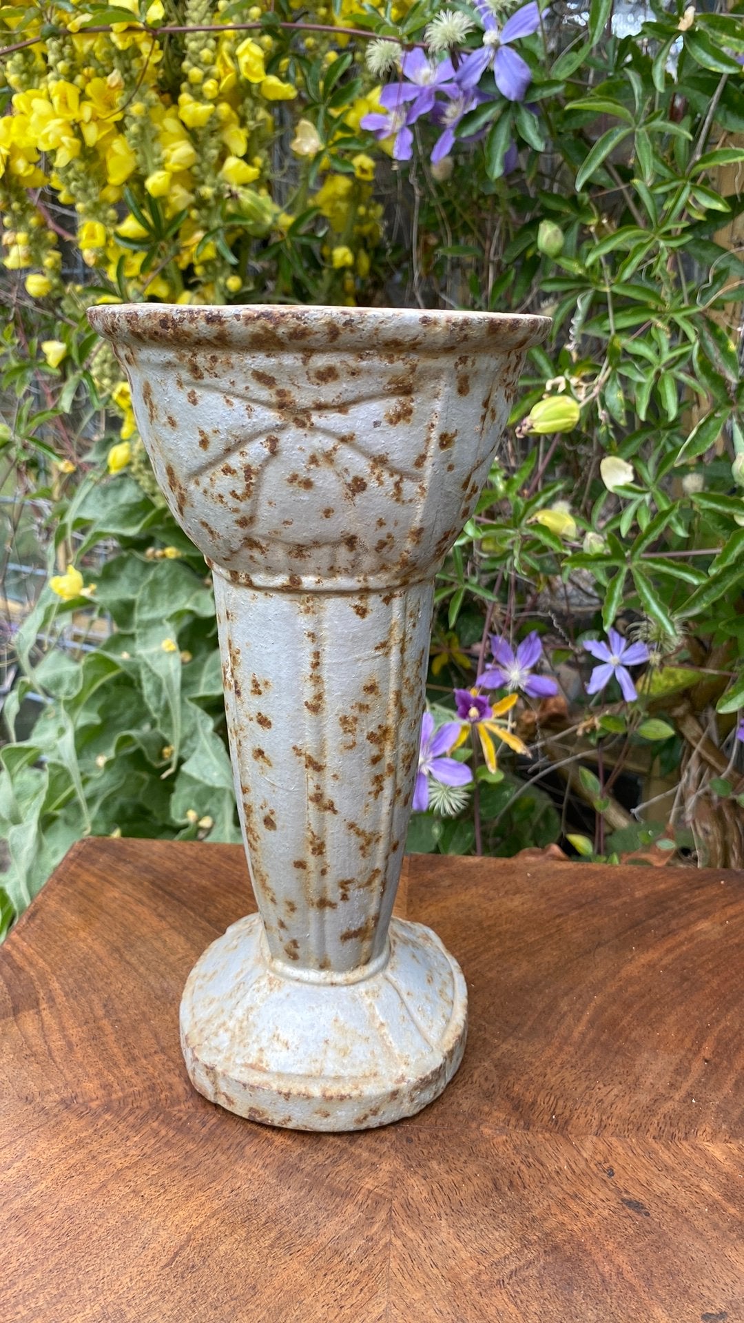 Gietijzeren tuinvaas, Antiek en Kunst, Curiosa en Brocante, Ophalen of Verzenden