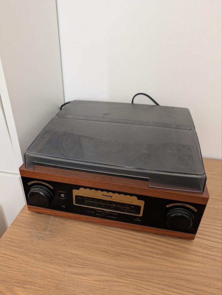 Tretorn Platenspeler met Radio - Vintage Look, Ophalen of Verzenden, Gebruikt, Platenspeler, Overige merken