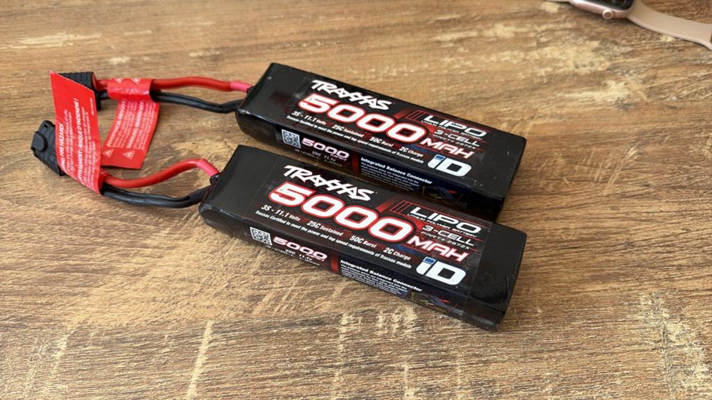Traxxas 5000 mAh 3S LiPo Batterijen (2 stuks), Elektro, Ophalen of Verzenden, Zo goed als nieuw, Onderdeel