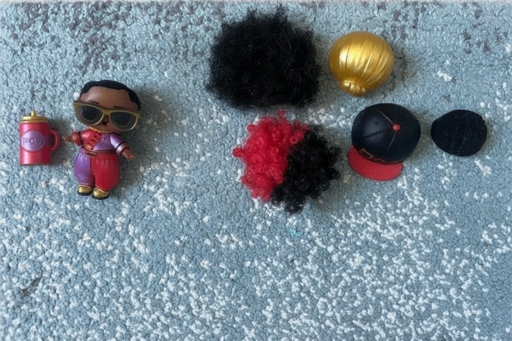 LOL Surprise accessoires setje – pruik, bril, hoedje, Ophalen of Verzenden, Gebruikt, Overige typen