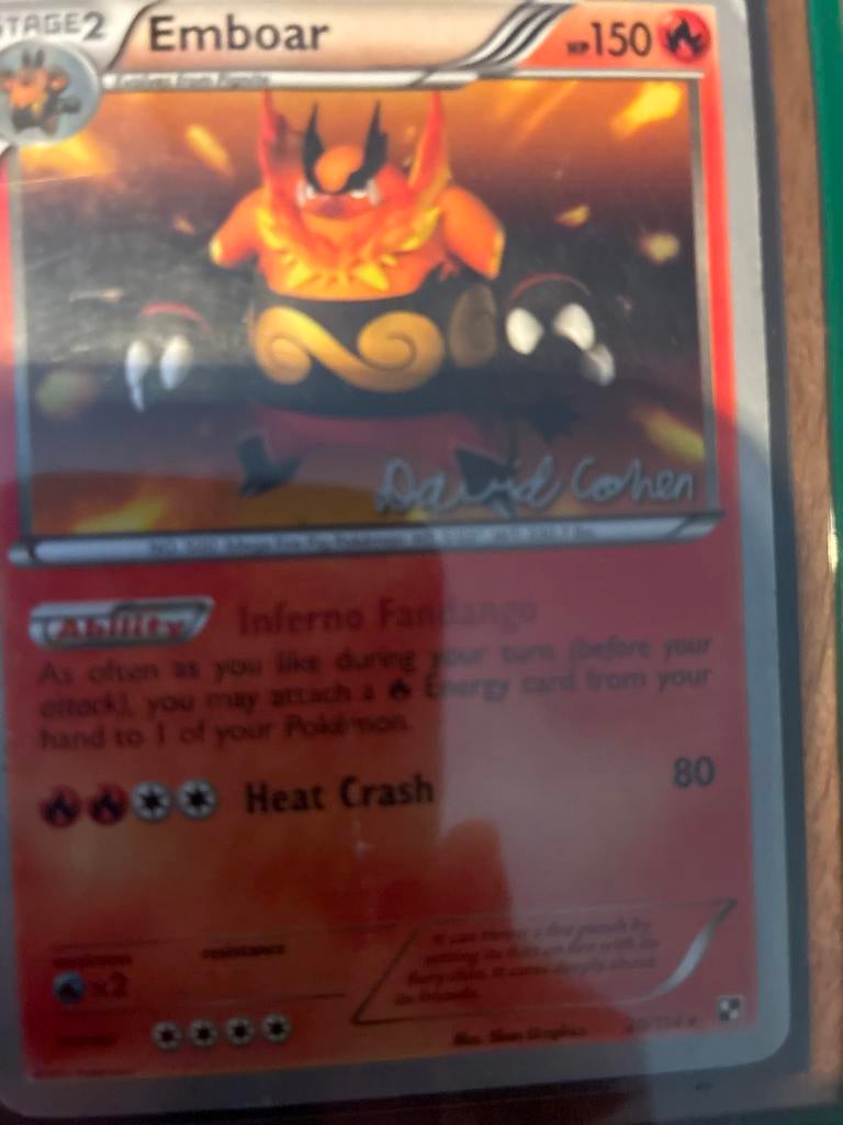 Emboar Pokémon Kaart - World Championships 2011, Ophalen of Verzenden, Zo goed als nieuw, Losse kaart