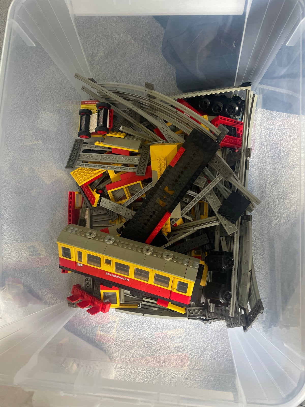 Lego Trein 7740 met extra rails en accessoires, Kinderen en Baby's, Speelgoed | Duplo en Lego, Gebruikt, Overige thema's, Lego