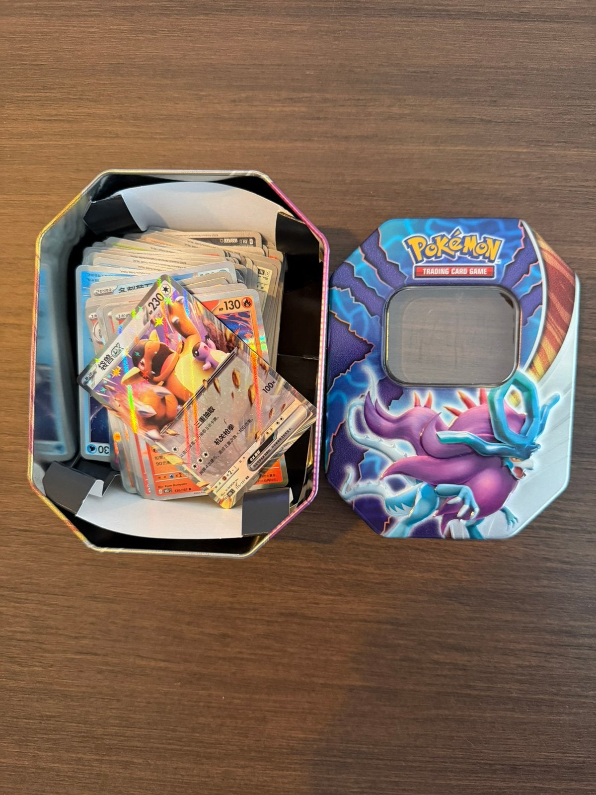 Leuke collectie Pokemon kaarten in mooie case, Verzenden, Zo goed als nieuw