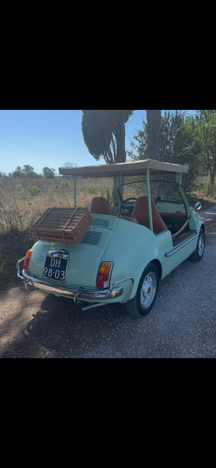 Fiat 500 met 650 cc "jolly" kleur pistache in nieuwstaat, foto 6