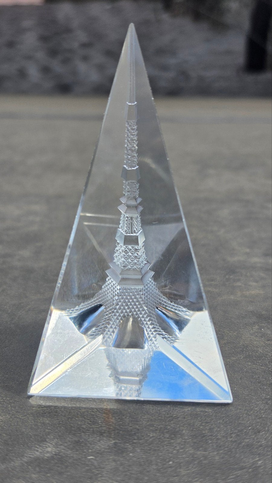 Baccarat Eiffeltoren Obelisk Glas Puntgaaf, Antiek en Kunst, Antiek | Glas en Kristal, Ophalen of Verzenden