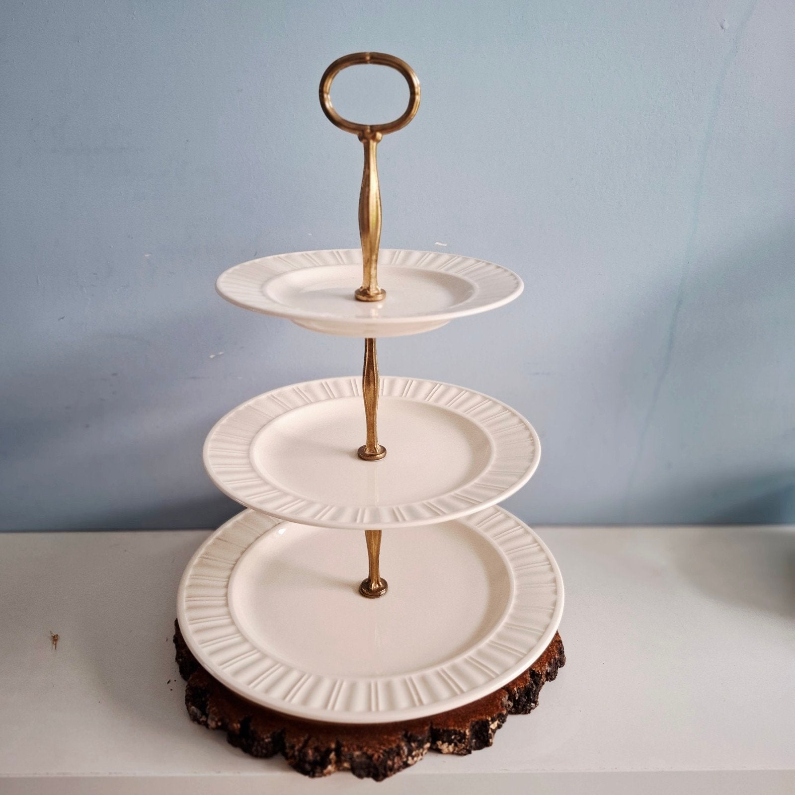 Elegante 3-laags etagère, Etagère, Onbekend, Ophalen of Verzenden, Zo goed als nieuw