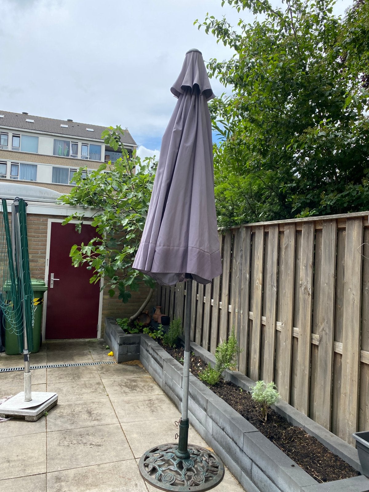 Parasol 3meter doorsnee, Ophalen, Zo goed als nieuw