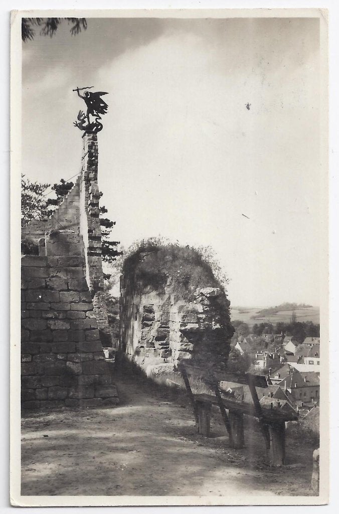 X3 Gelopen oude ansichtkaart ruïne valkenburg, Ophalen of Verzenden, 1960 tot 1980, Gelopen, Limburg
