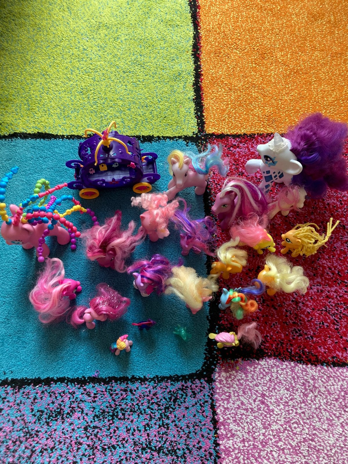 21 My Little Pony’s incl. toebehoren (alle soorten en maten), Ophalen of Verzenden, Gebruikt