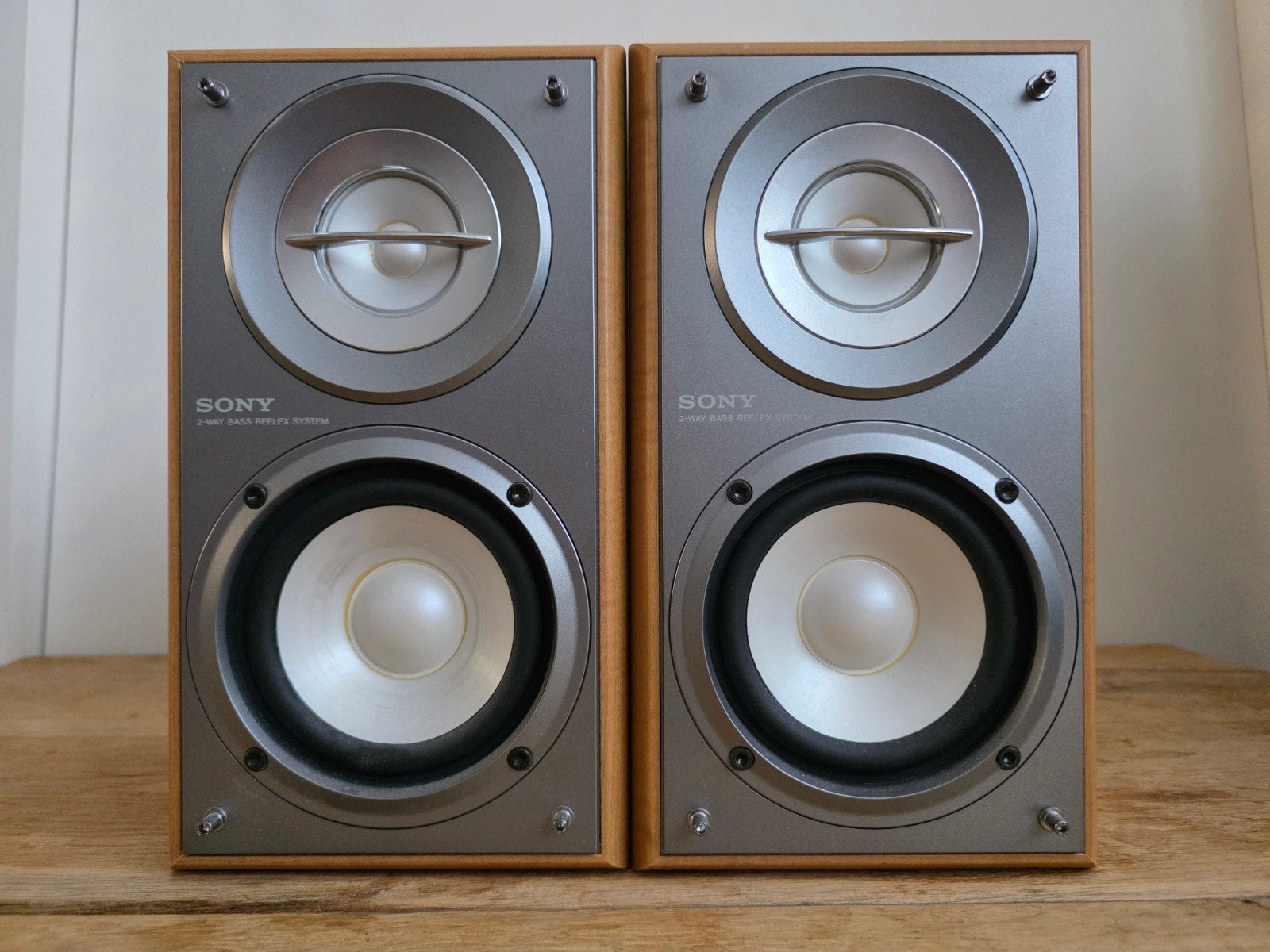 Sony SS-CRB5 Sony 2-weg Bass Reflex speakers 100W max/piek, Ophalen of Verzenden, Zo goed als nieuw, 60 tot 120 watt, Sony