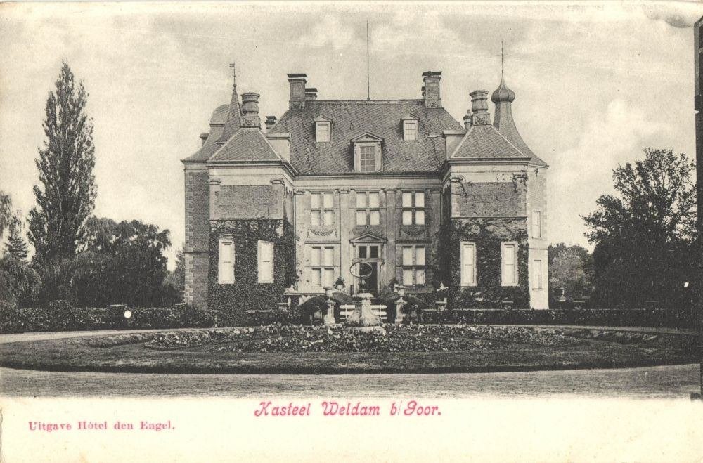 GOOR, Kasteel Weldom (1900s) Ansichtkaart, Verzamelen, Ophalen of Verzenden, Voor 1920, Ongelopen, Overijssel