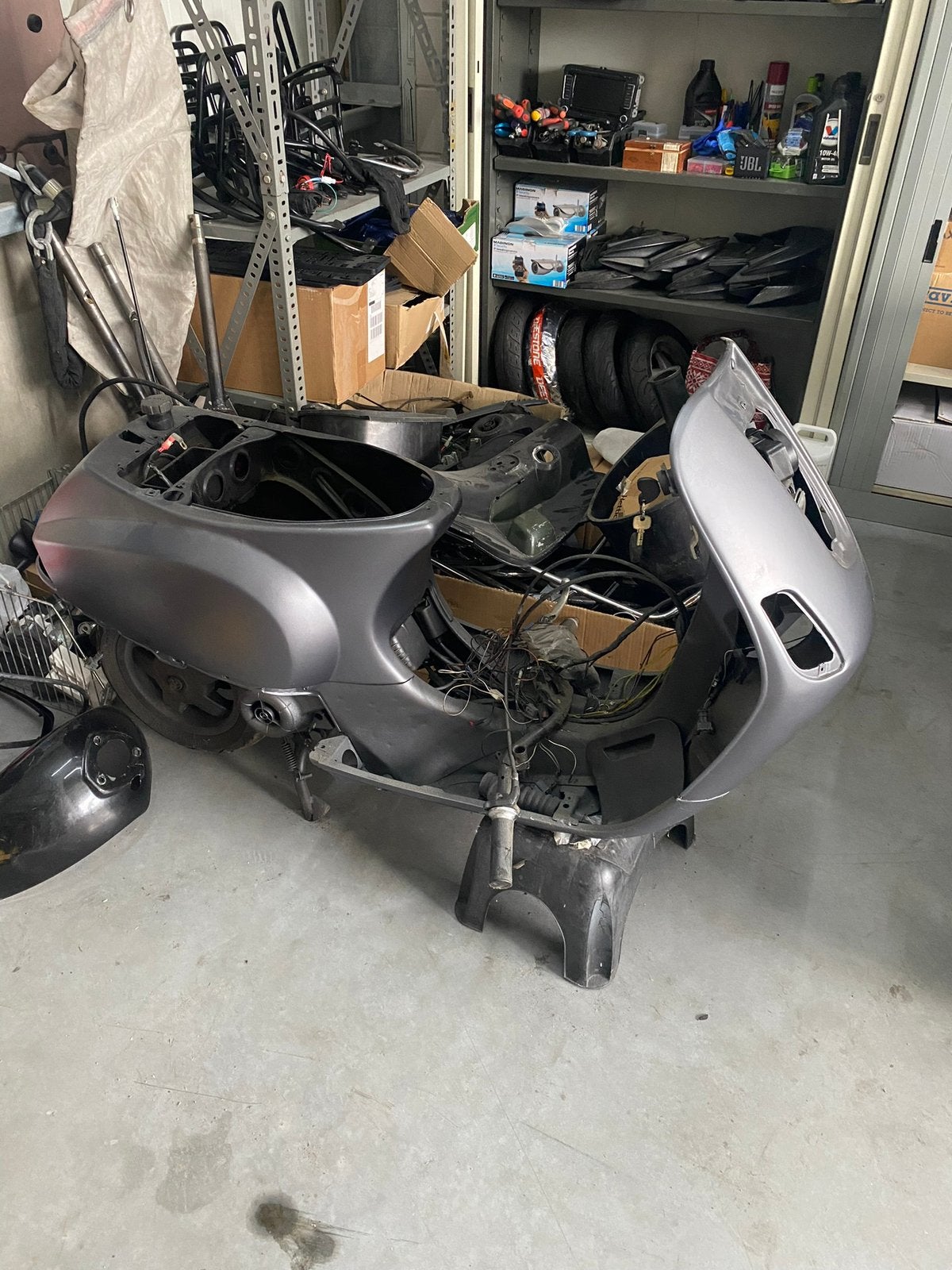 VESPA S COMPLEET ONDERDELEN, Fietsen en Brommers, Ophalen, Vespa S, Zo goed als nieuw, Benzine