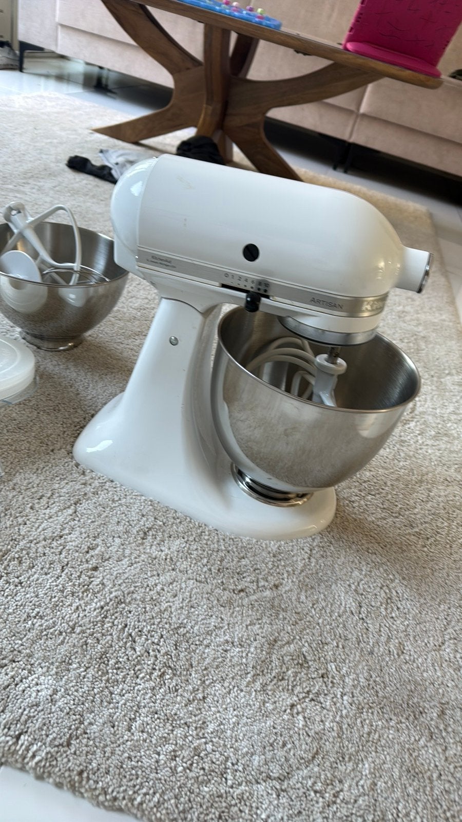 KitchenAid Artisan keukenmachine., 4 liter of meer, Ophalen, Zo goed als nieuw, 3 snelheden of meer