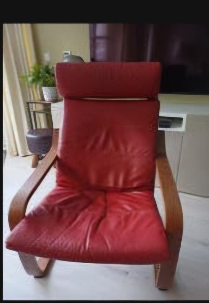 Stoelkussen voor Ikea Poäng, Ophalen, Gebruikt, Overige kleuren, Leer