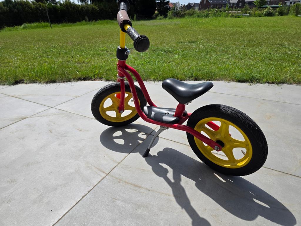 Puky loopfiets rood/geel, 12 inch, kinderen vanaf 2 jaar, Fietsen en Brommers, Fietsen | Kinderfietsjes, Ophalen, Gebruikt, Minder dan 16 inch
