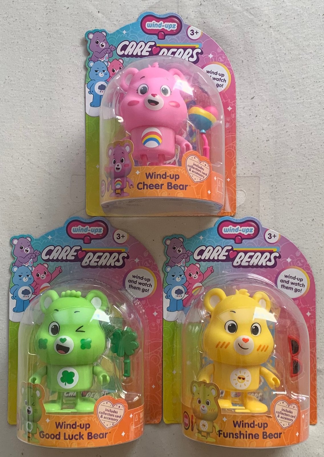 3 Care Bears [Wind-Upz] Nieuw, Ophalen of Verzenden, Nieuw