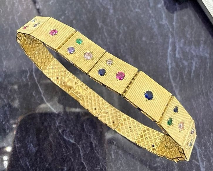 Prachtige 14 karaats gouden armband | ITALY, Ophalen of Verzenden, Nieuw, Goud, Goud