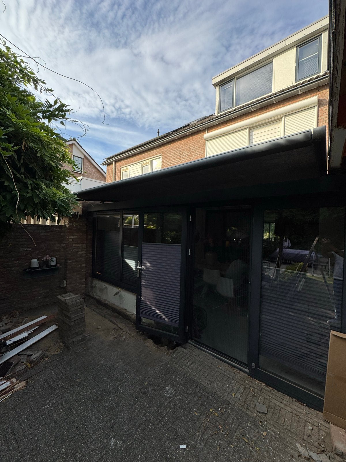 Verandazonwering electrisch, Ophalen, Gebruikt, 450 cm of meer, Elektrisch