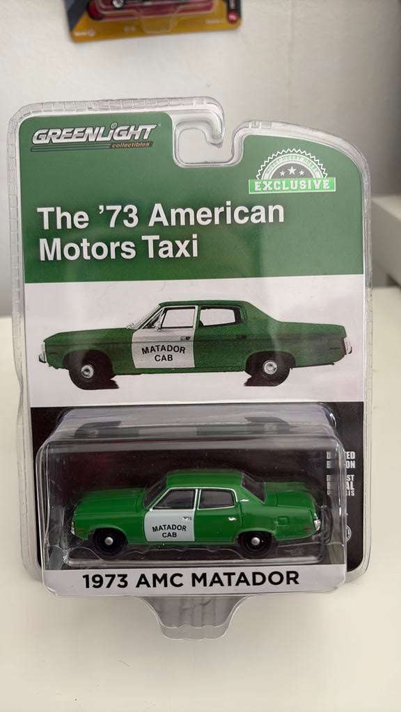 Greenlight 1973 AMC Matador 1/64, Ophalen of Verzenden, Nieuw, Auto