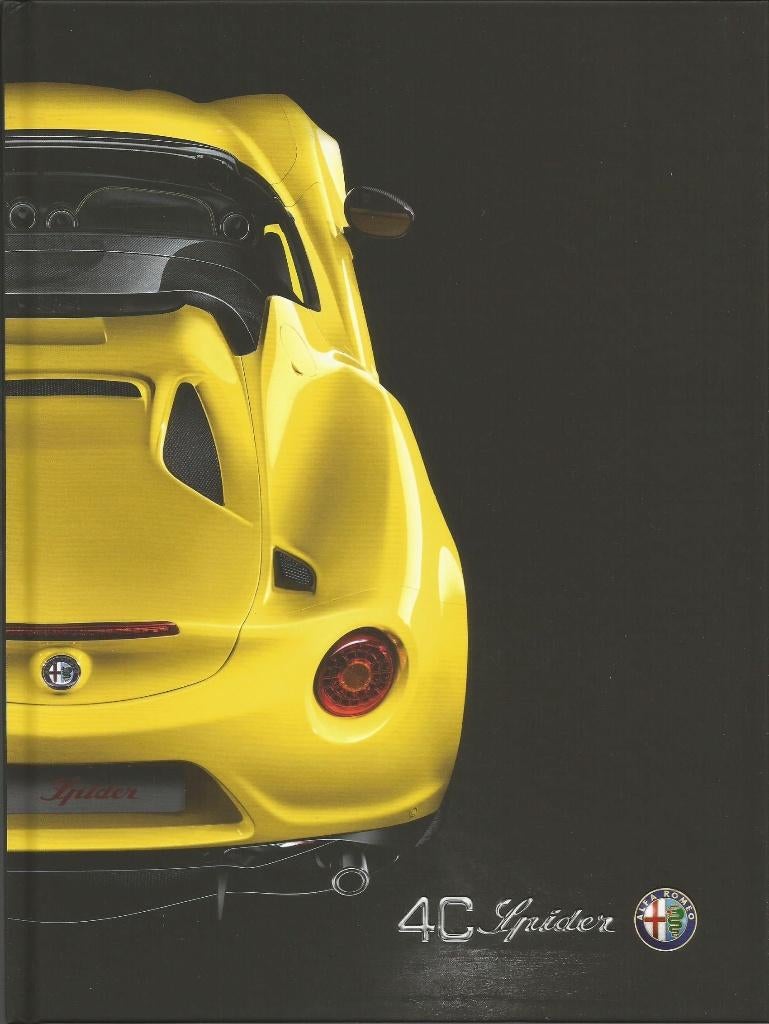 Alfa Romeo 4C Spider folder, Boeken, Auto's | Folders en Tijdschriften, Nieuw, Alfa Romeo, Ophalen of Verzenden