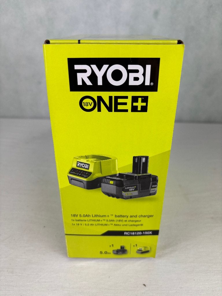 RYOBI ONE+ RC18120-150X 18V 5,0Ah Accu + Lader, Nieuw, Ophalen of Verzenden, Techtronic Industries GmbH, Max-Eyth-Straße 10 71364 Winnenden