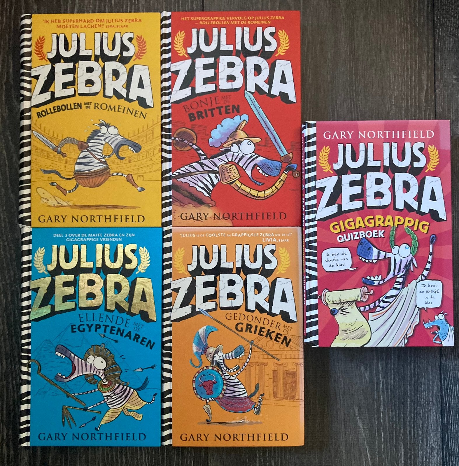 5X JULIUS ZEBRA - Gary Northfield, Ophalen of Verzenden, Zo goed als nieuw