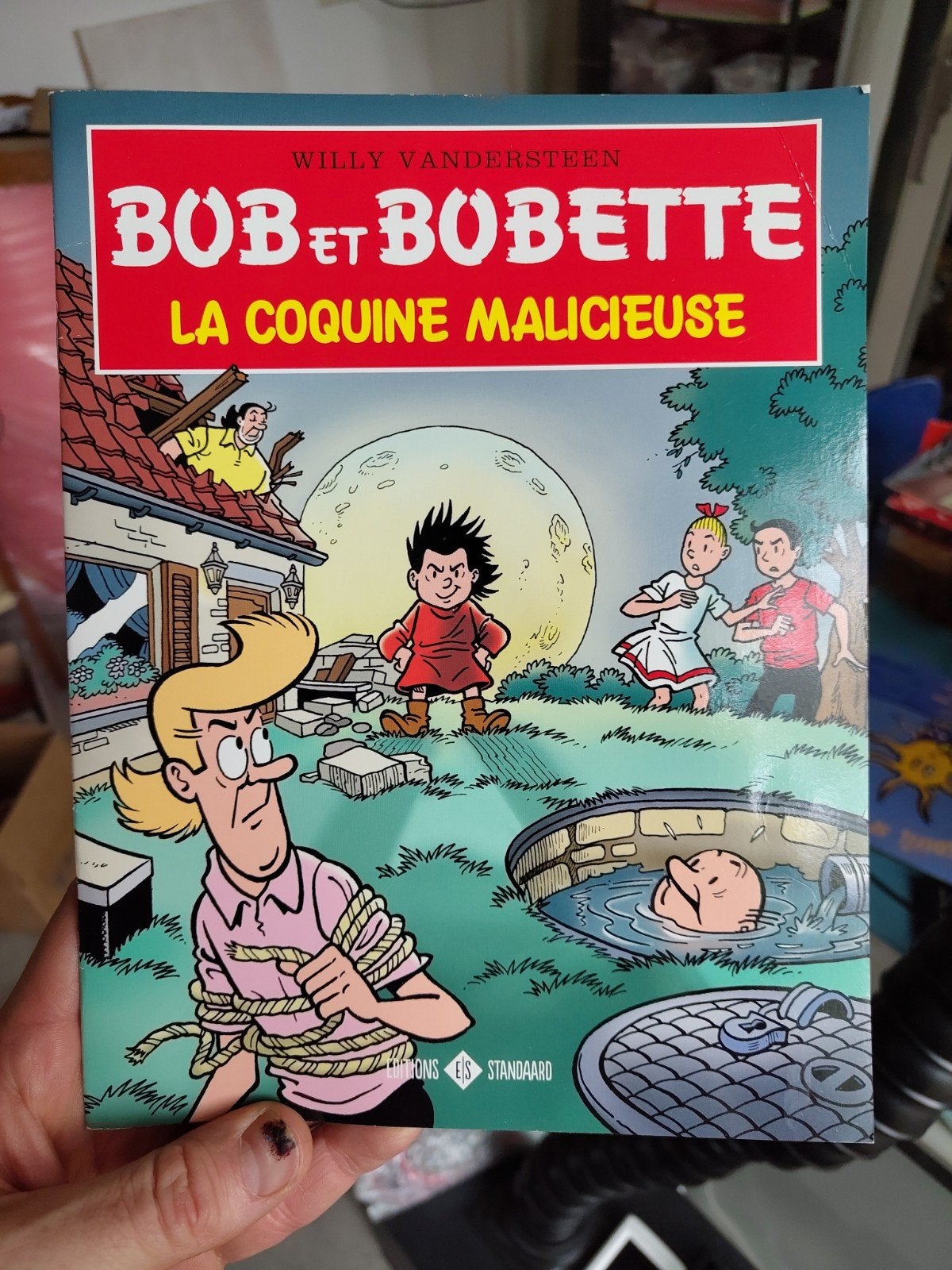 Bob et Bobette - La Coquine Malicieuse (Franstalig), Eén stripboek, Ophalen of Verzenden, Gelezen, Willy Vandersteen