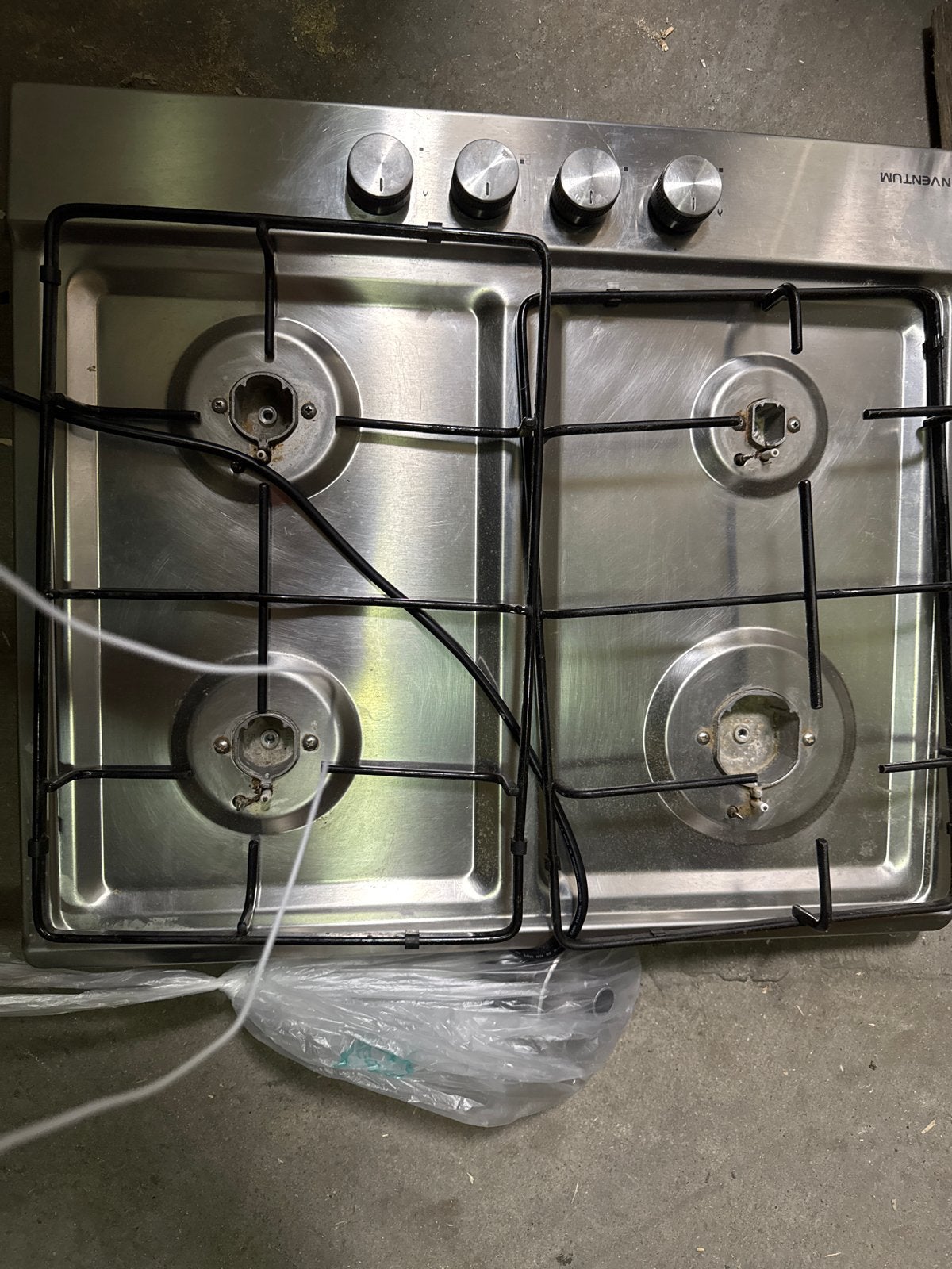 Inventum Inbouw Gaskookplaat IKG6021RVS/01 - Zo goed als nie, Minder dan 85 cm, 60 cm of meer, Zo goed als nieuw, Inbouw