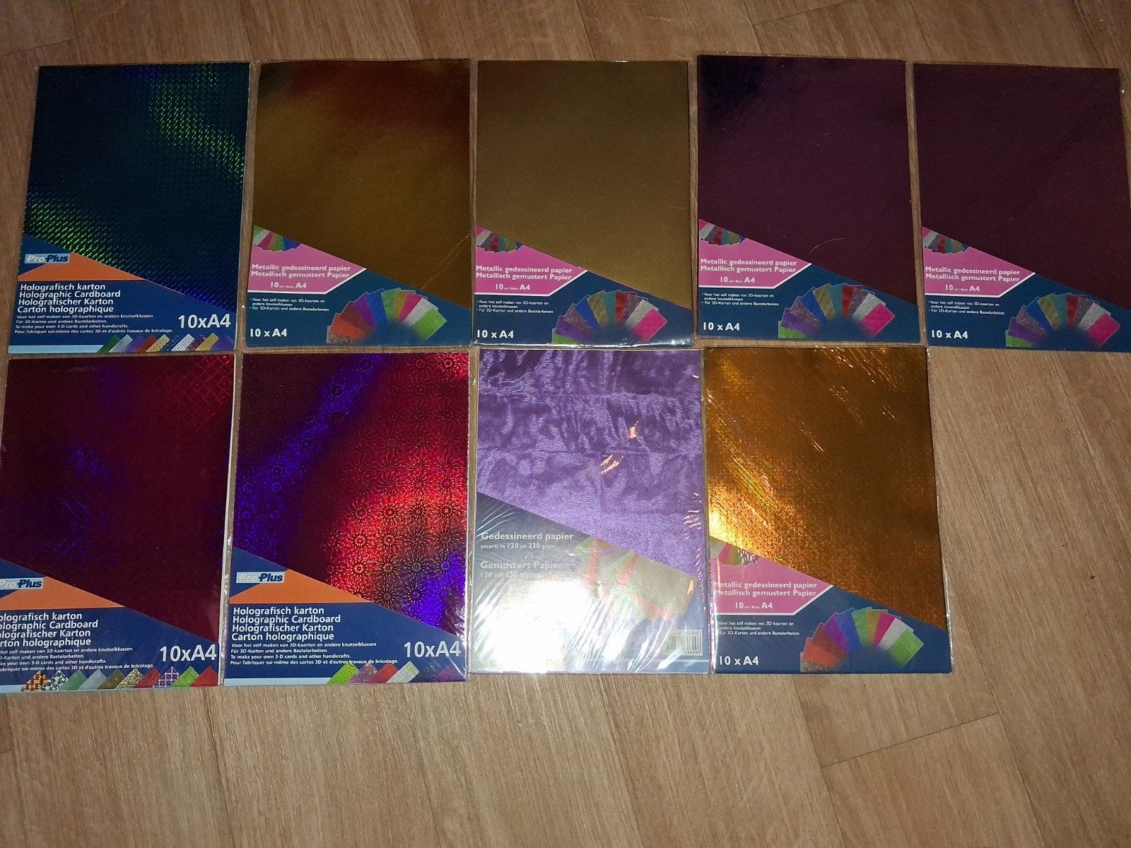 Holografisch Karton en gedessineerd Papier A4 - Diverse, Nieuw, Meerkleurig, Ophalen of Verzenden, Papier of Karton