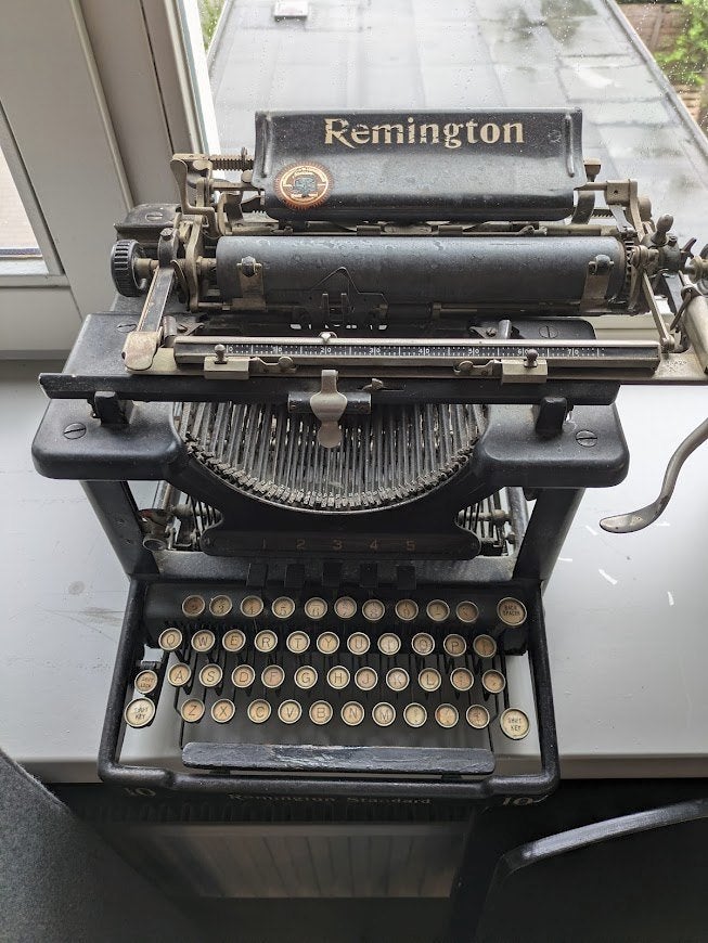 Antieke Remington Standard No. 10 typemachine, Diversen, Ophalen, Gebruikt
