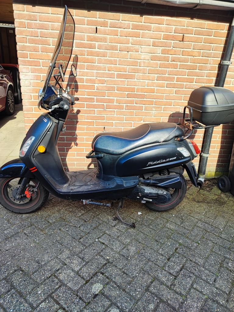 Sym Fiddle II Scooter - Zwart, Goed Onderhouden, Fietsen en Brommers, Scooters | SYM, Ophalen, Gebruikt, Maximaal 45 km/u, Benzine