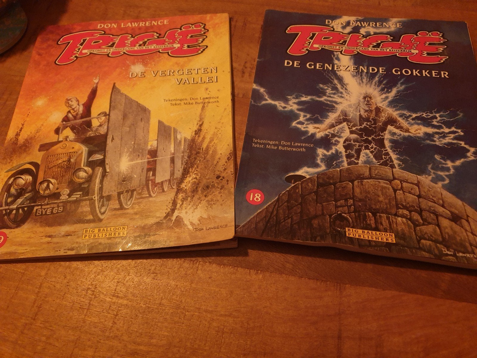 Trigië stripboeken - De Vergeten Vallei  De Genezende Gokker, Meerdere stripboeken, Ophalen of Verzenden, Gelezen