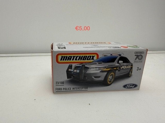 Matchbox Ford Police Interceptor, Auto, 333 Continental Boulevard, El Segundo, CA 90245, Verenigde Staten, Ophalen of Verzenden