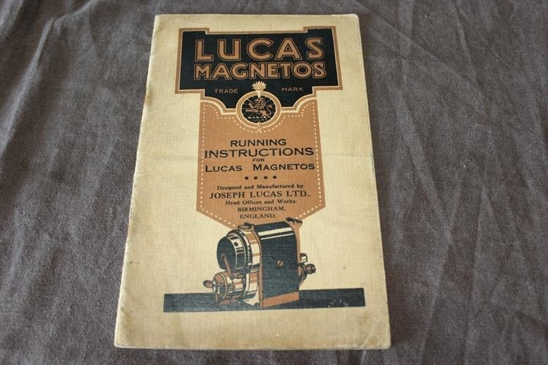 Lucas Magneto's running instructions 1955 ??, Ophalen of Verzenden, Overige merken