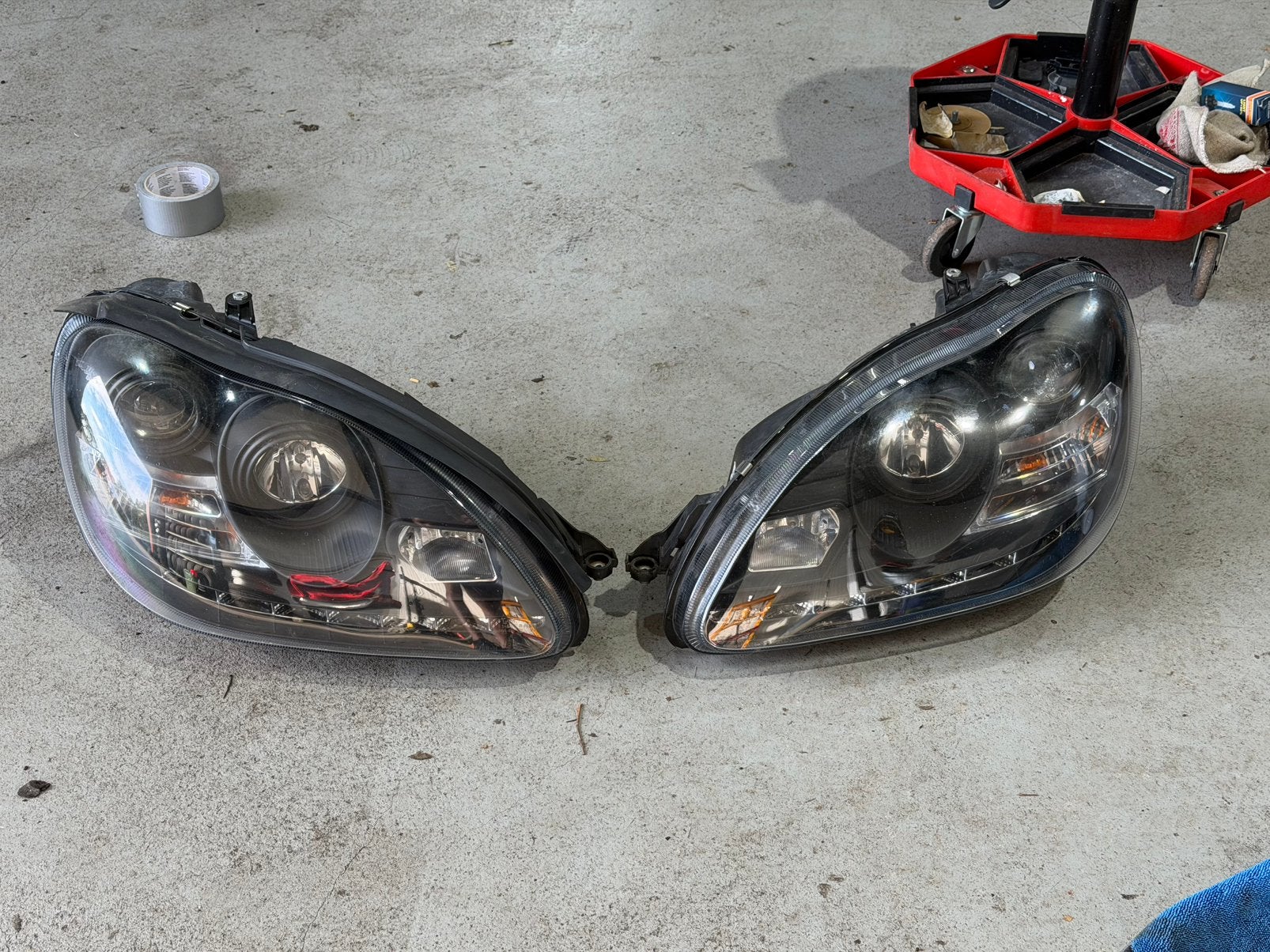Koplamp mercedes s klasse w220 1998-2005, Ophalen