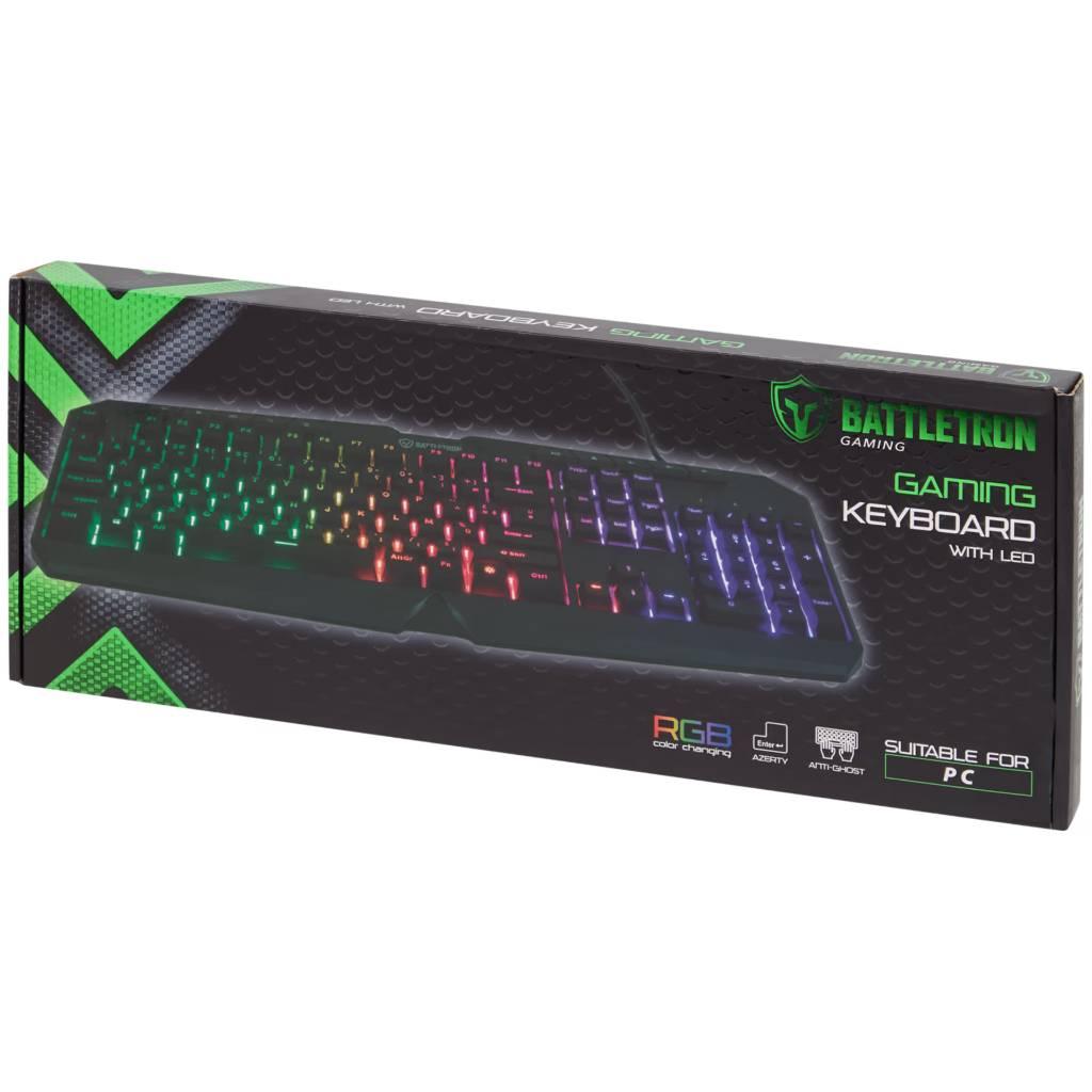 LED Gaming Keyboard AZERTY, Computers en Software, Toetsenborden, Nieuw, Azerty, Bedraad, Gaming toetsenbord, Ophalen of Verzenden