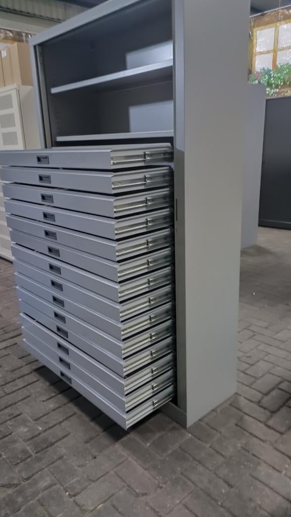 Metalen Gereedschapladen roldeurkast, Gebruikt, 100 tot 150 cm, R, Ophalen of Verzenden