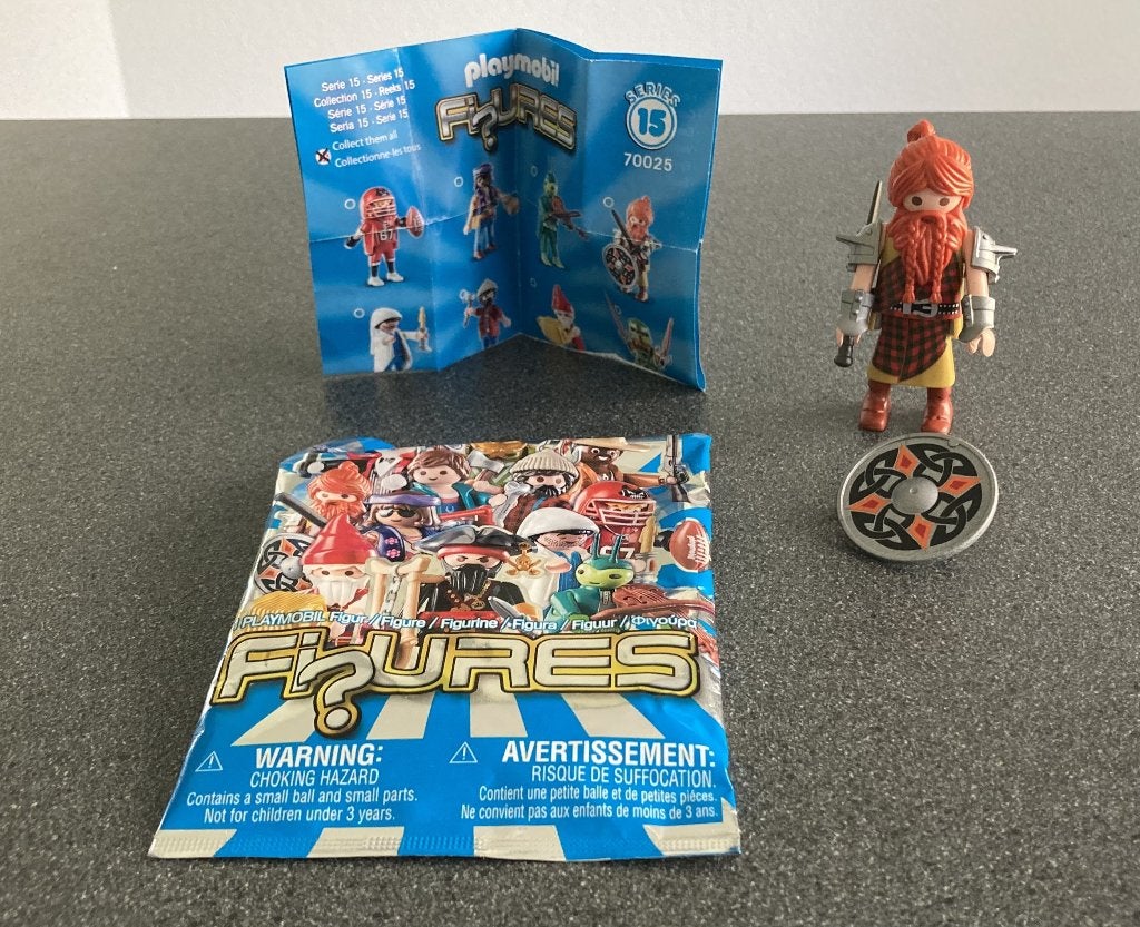 Playmobil 70025 figures serie 15 Schotse krijger Hooglander, Ophalen of Verzenden, Zo goed als nieuw