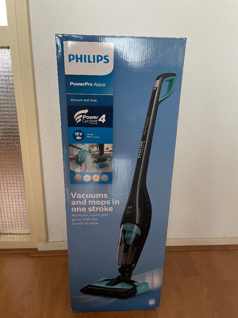 Philips PowerPro Aqua steelstofzuiger & dweil, Witgoed en Apparatuur, Ophalen, Gebruikt, Philips, Reservoir