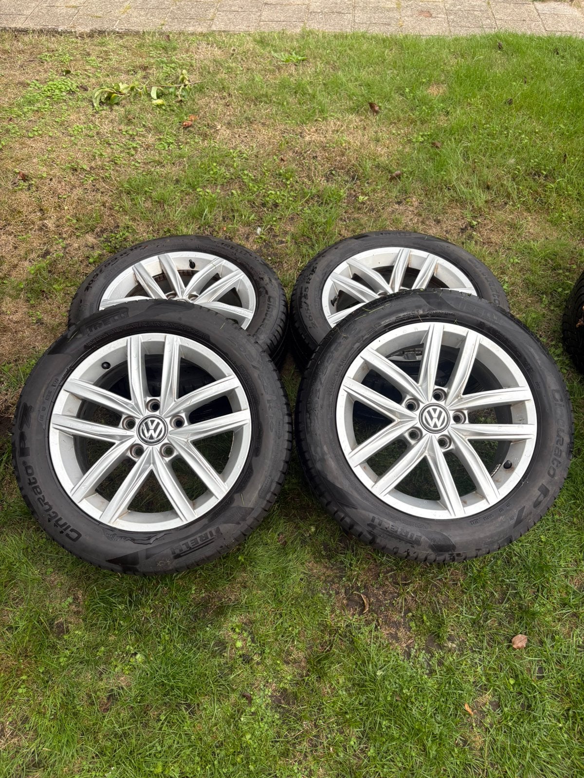 16” Originele Volkswagen Velgen - 5x112, Ophalen, Gebruikt, 16 inch, Banden en Velgen