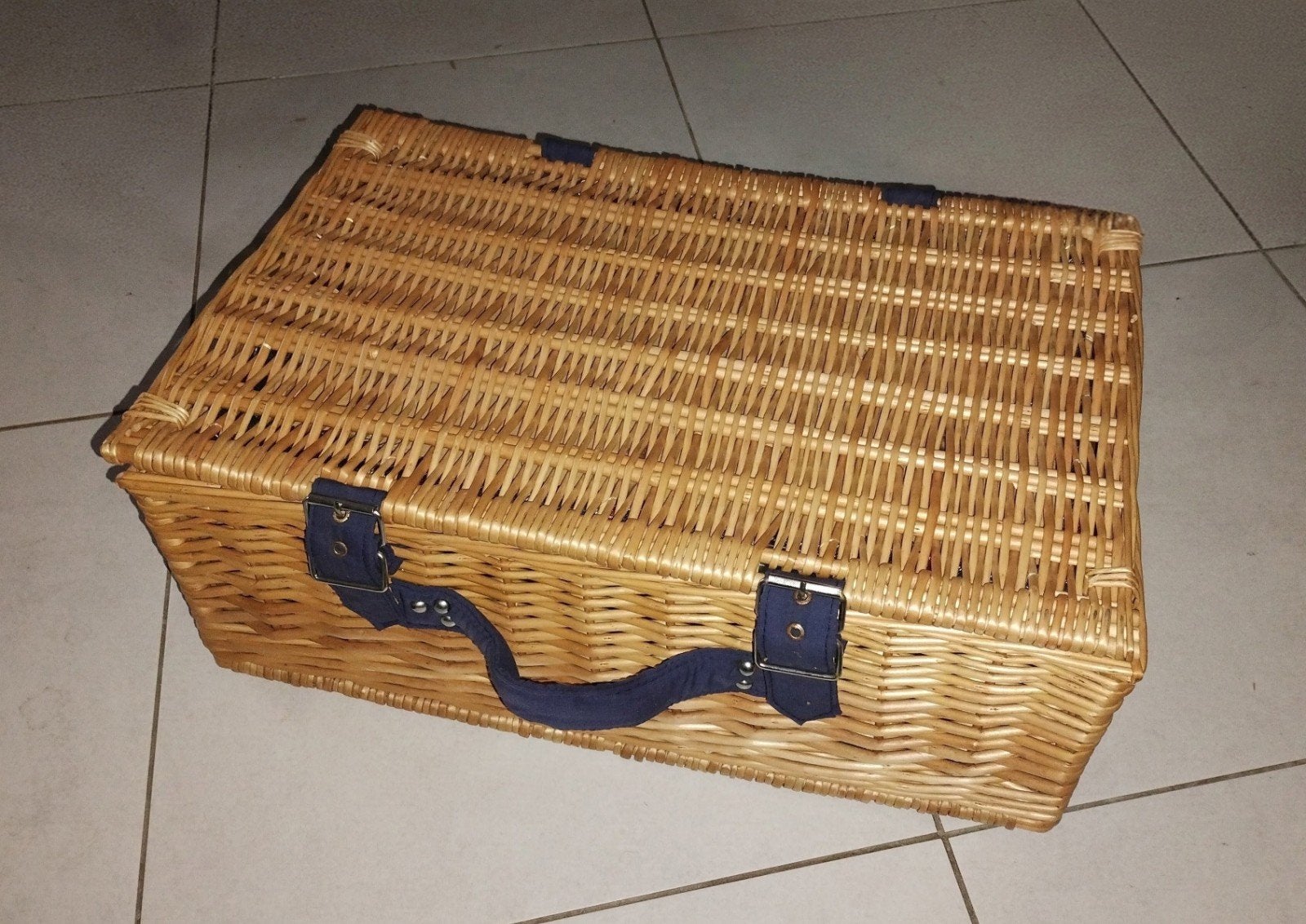 Complete Picknickmand met Bestek, Borden en Deken, Ophalen of Verzenden, Gebruikt