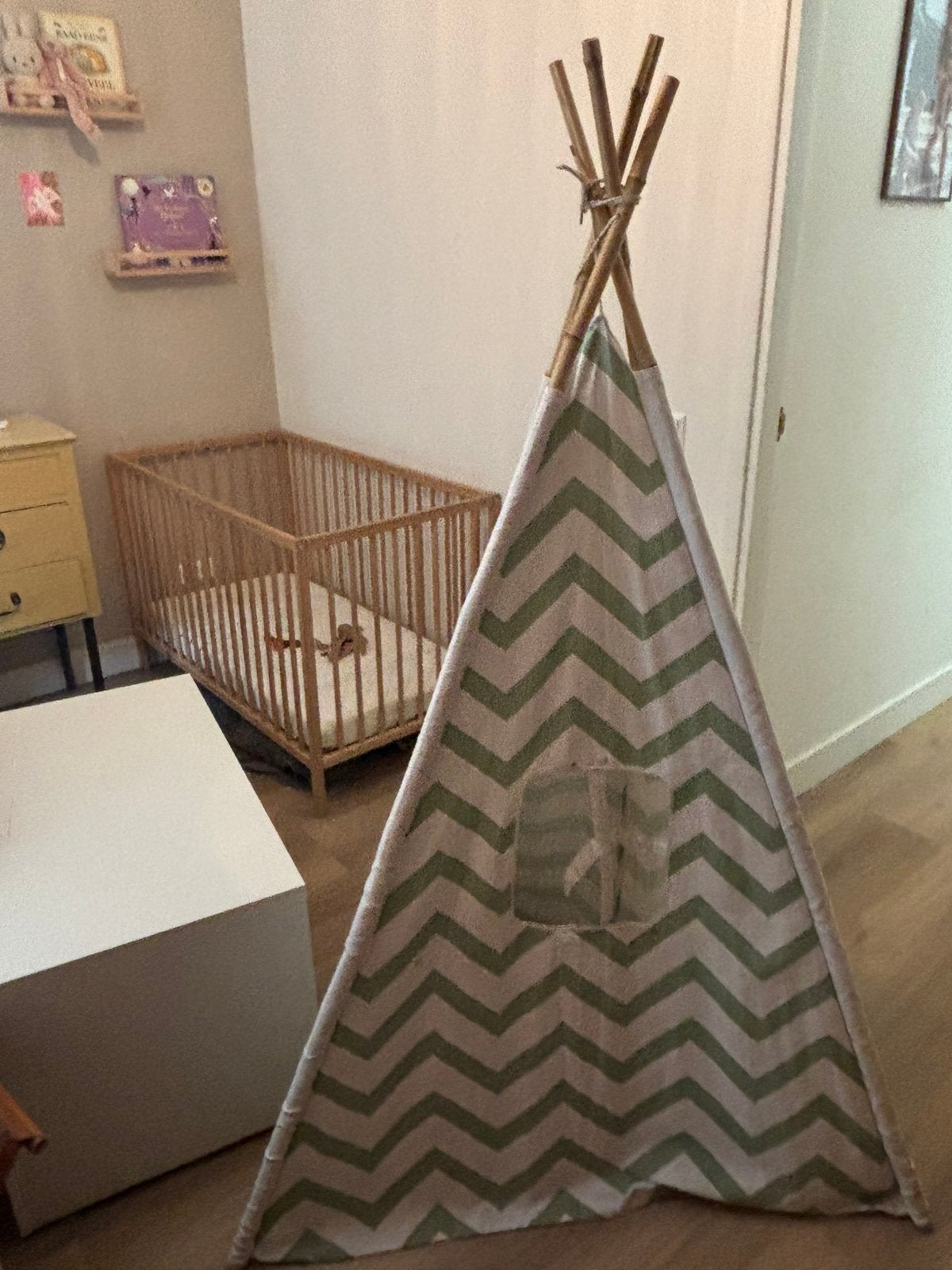 Speel tipi tentje, Ophalen, Gebruikt