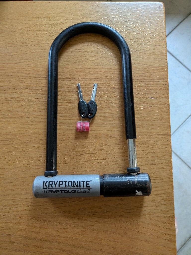 Kryptonite beugelslot, Fietsen en Brommers, Ophalen of Verzenden, Gebruikt, Beugelslot