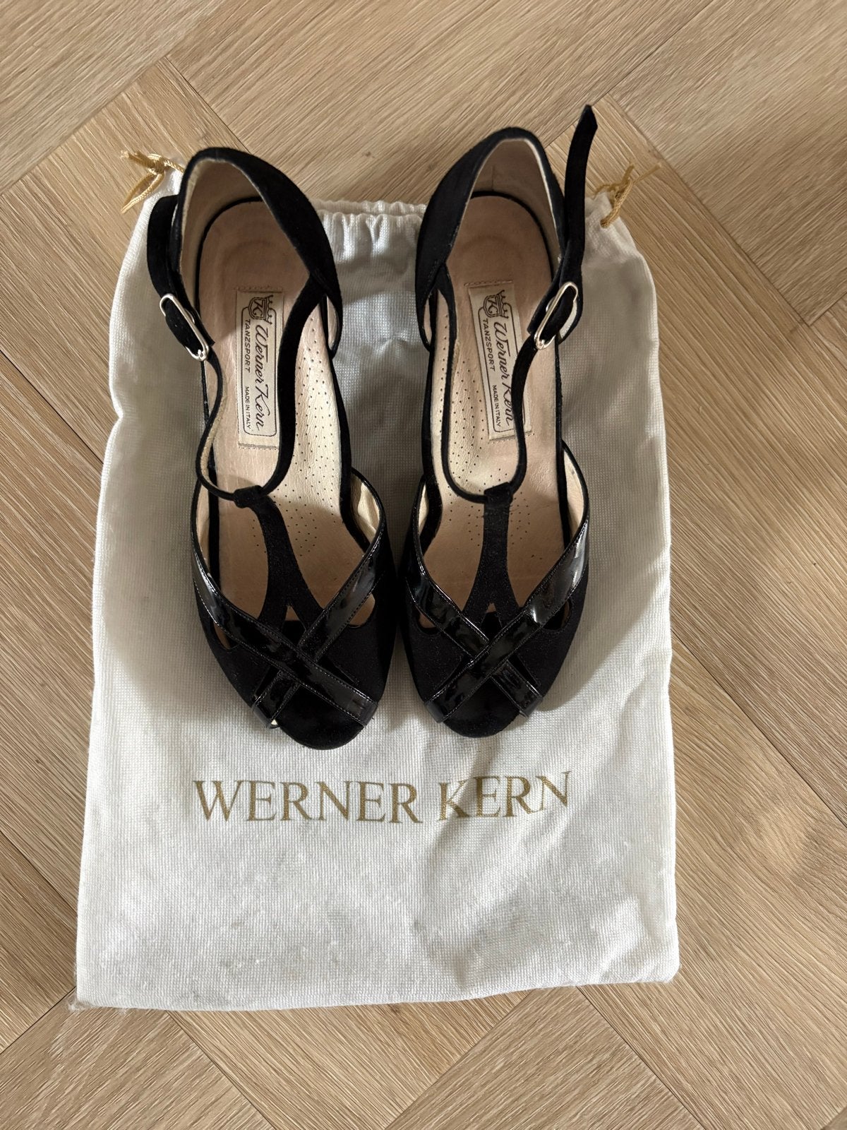 Werner Kern Zwarte Dansschoenen - Maat 39, Ophalen of Verzenden, Gedragen, Zwart, Dansschoenen
