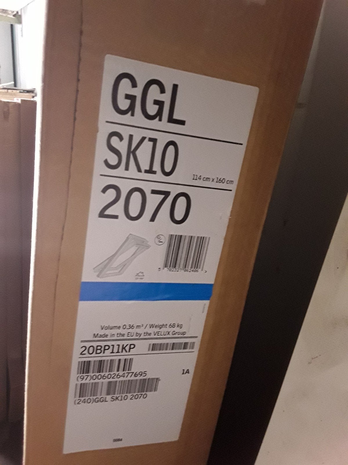 Nieuw sk10 velux raam, Ophalen, 80 tot 120 cm, Nieuw, 160 cm of meer